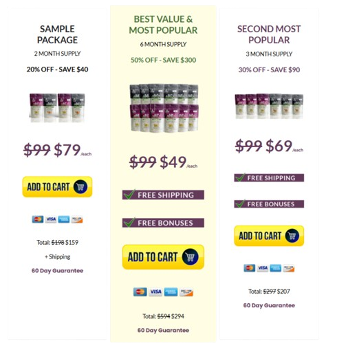 All Day Slimming Tea pricing details