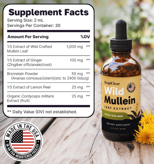 RespiClear Supplement Facts